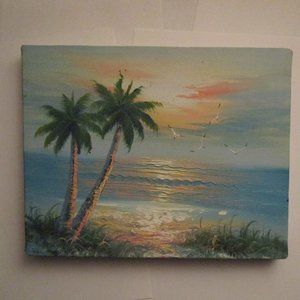 Tropical Scene Oil Painting